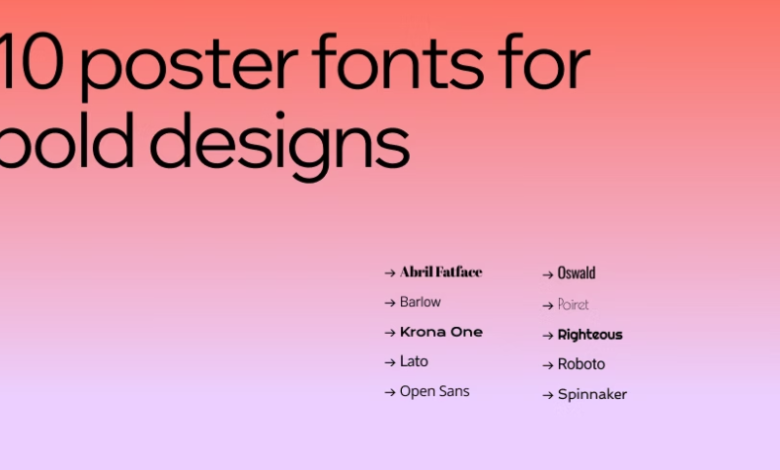The Best Fonts for Posters That Command Attention